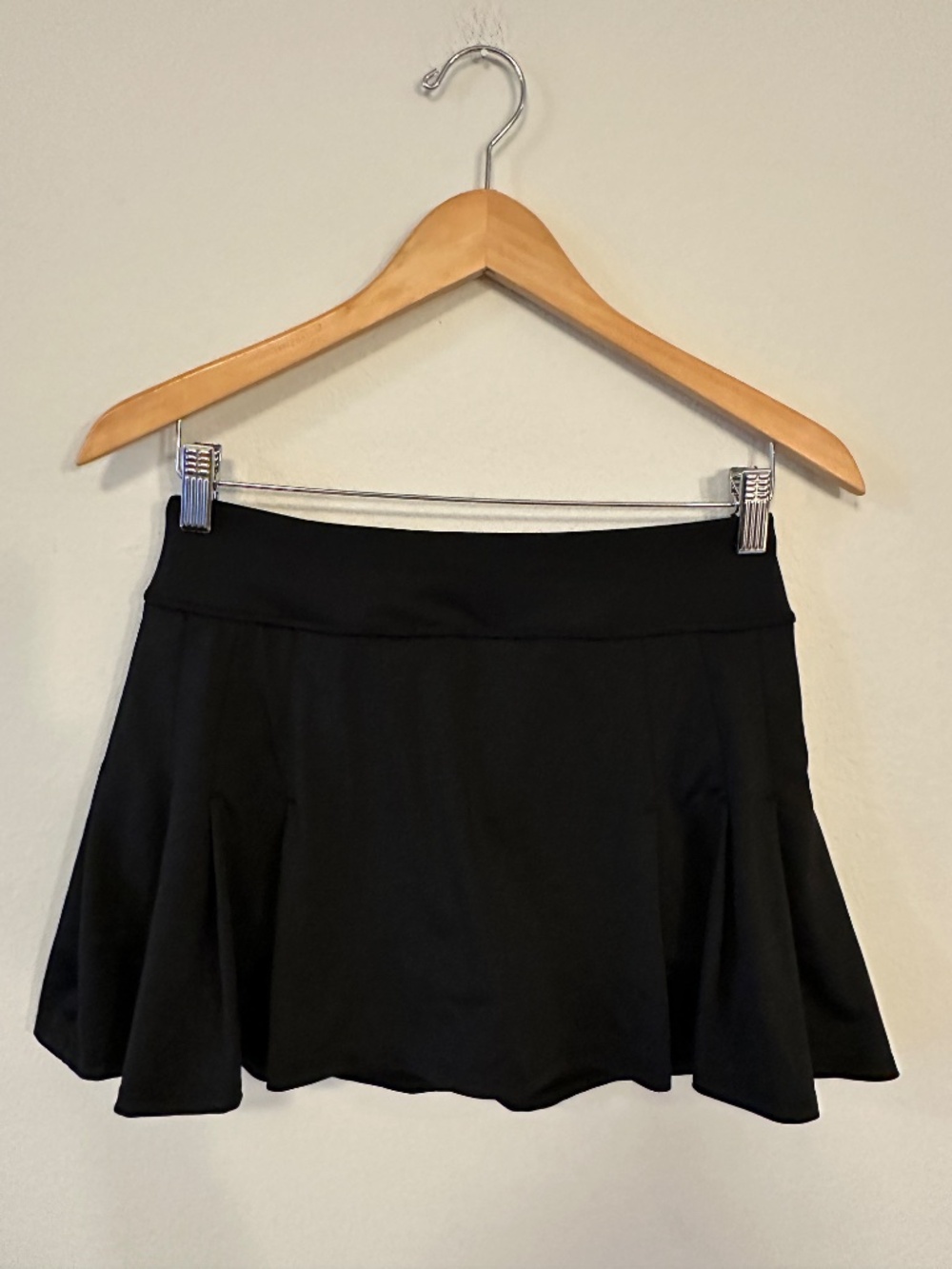 Athleta Black Pleated Tennis Golf Skort Built-In Shorts Women's Small
